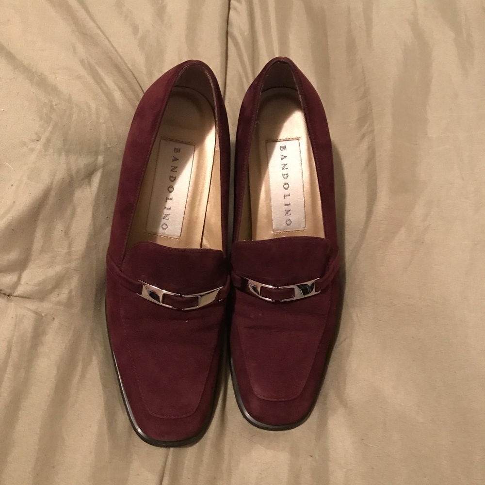 Bandolino Burgundy Loafer Shoes